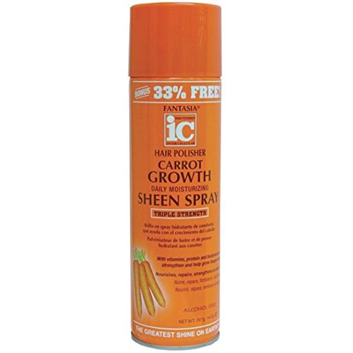 Fantasia Sheen Spray Carrot Growth 14 oz. Bonus